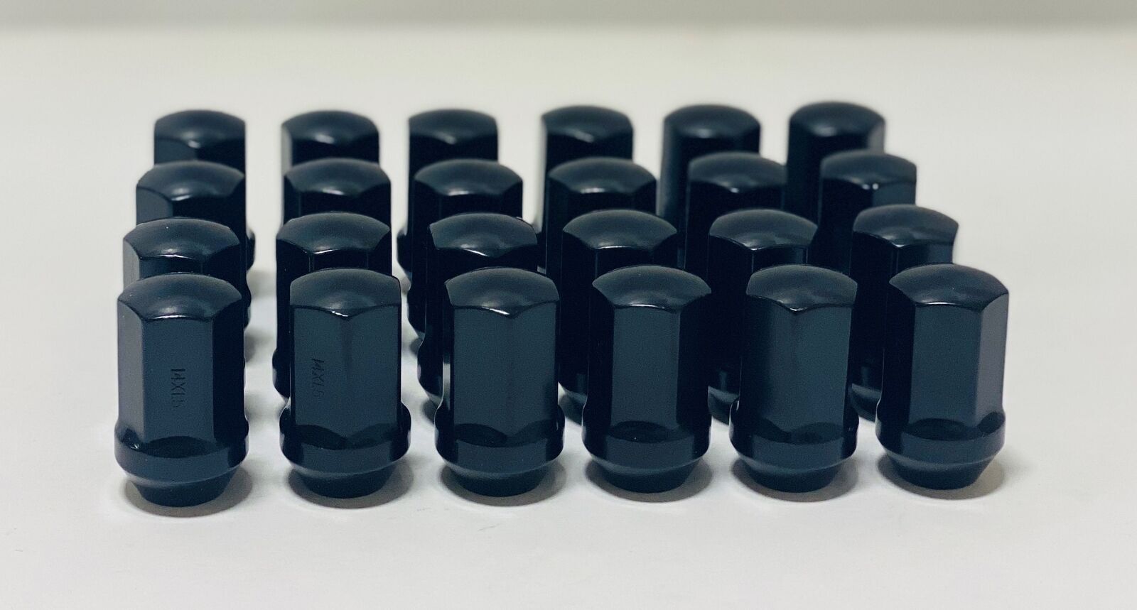 New Set Of 24 Black Lug Nuts For Chevy Silverado Tahoe Suburban 14x1.50