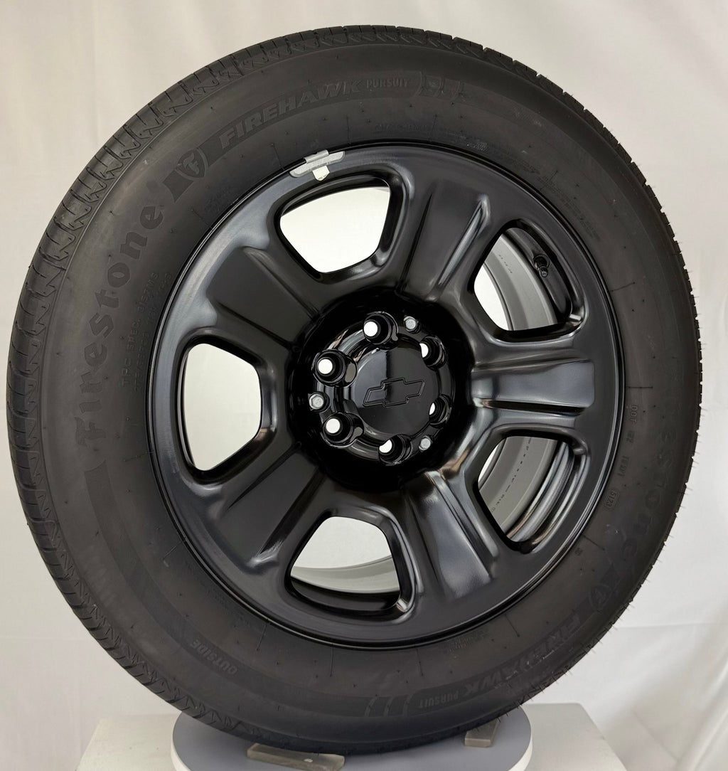 20" Chevy Silverado Tahoe Suburban OEM GM PPV Wheels Firestone Tires TPMS LUGS6