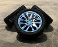 Chevy Silverado 22" Chrome 12 Spoke Replica Wheel Blackhawk RT 33X12.50R22 Tires0