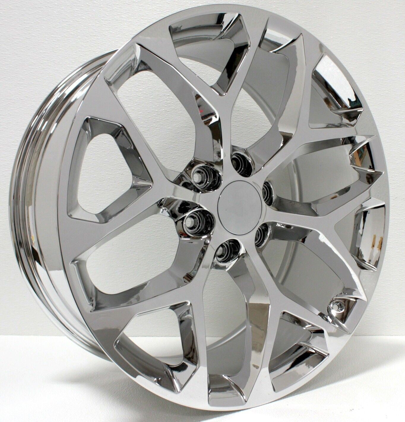 GMC 20" Chrome Snowflake Wheels 275/60R20 Tires For Sierra Yukon Denali4