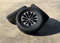 Chevy Silverado Tahoe 18" Black & Machine Replica Wheels Blackhawk R/T Tires0