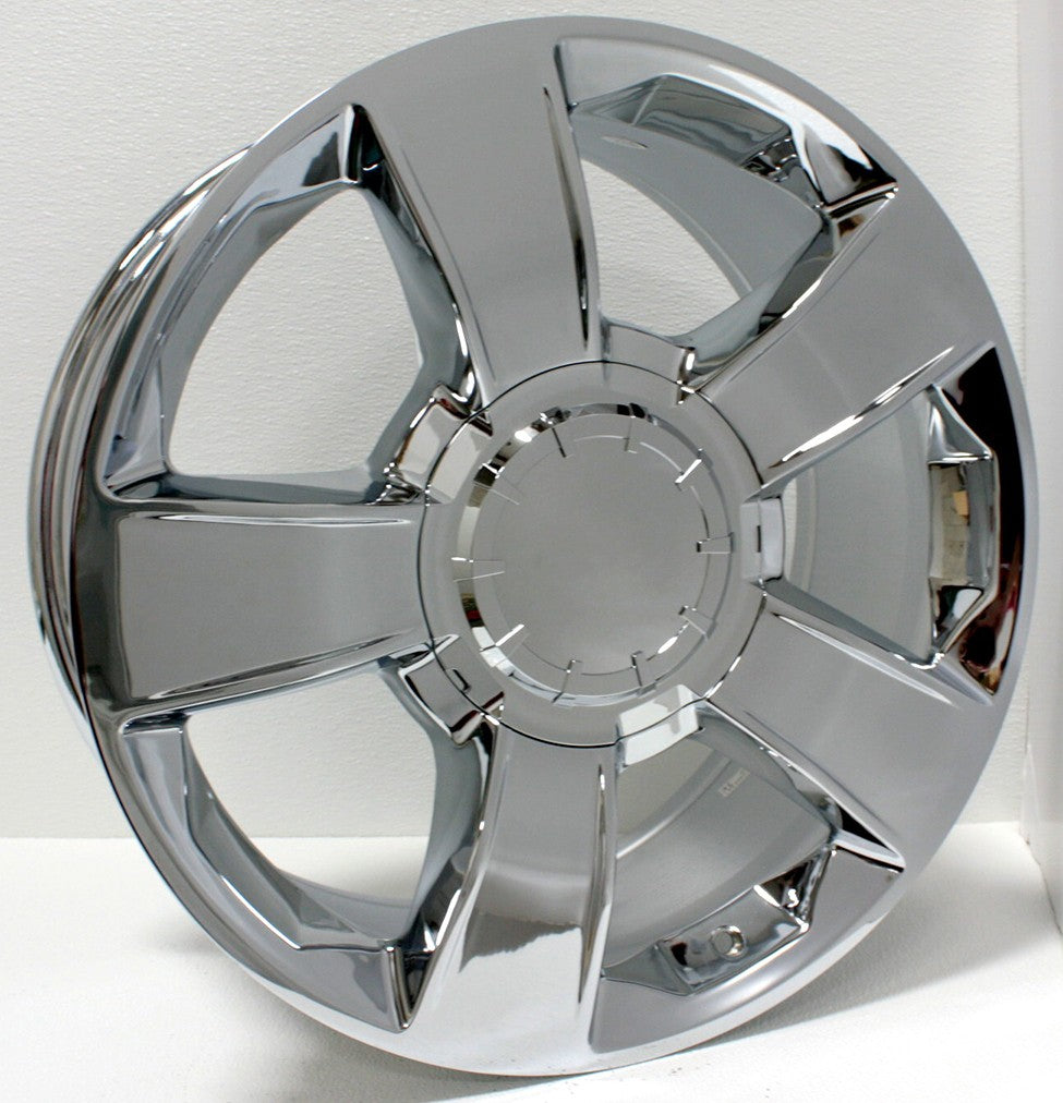 Chevy 20" Chrome Five Spoke Wheels Goodyear Tires Silverado Tahoe Suburban3