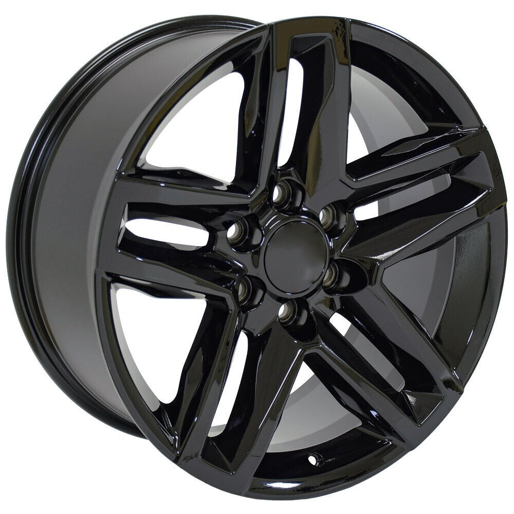 Gloss Black 20" Trail Boss Style Wheels 2000-2026 Chevy Silverado Tahoe Suburban3