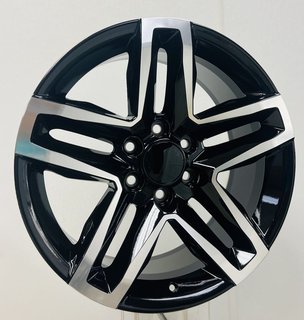 20" GMC Sierra Yukon Denali Black & Machine Split Spoke Wheels 2000-20261