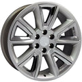 20" Hyper Silver with Chrome Wheels Rims for 2000-2026 GMC Yukon Denali Sierra0
