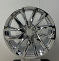 22" Chrome Angled 12 Spoke Wheels For Cadillac Escalade GMC Yukon Sierra0