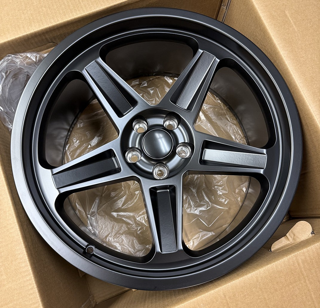 Dodge Demon Replica 20" Satin Black Staggered Wheels Challenger SET of 40