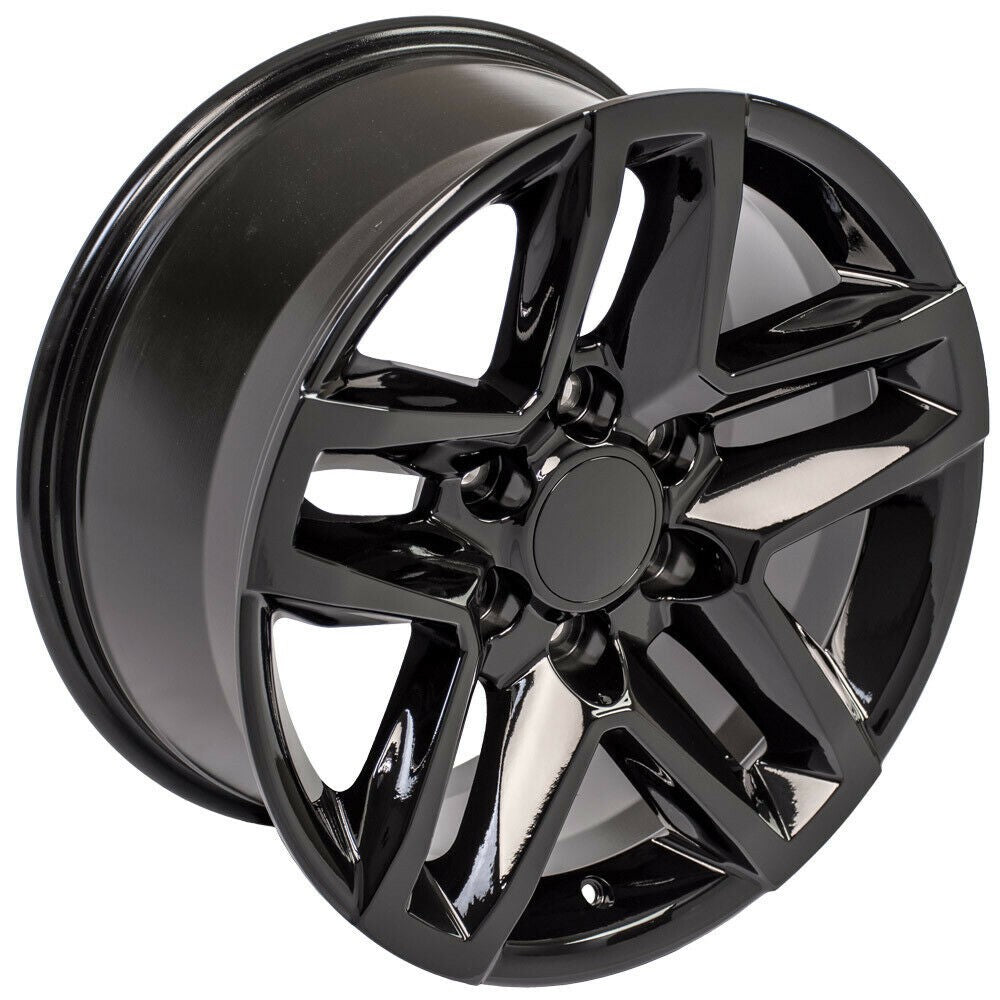 Chevy 18" Gloss Black Trail Boss Replica Wheels Fit Silverado Tahoe Suburban2