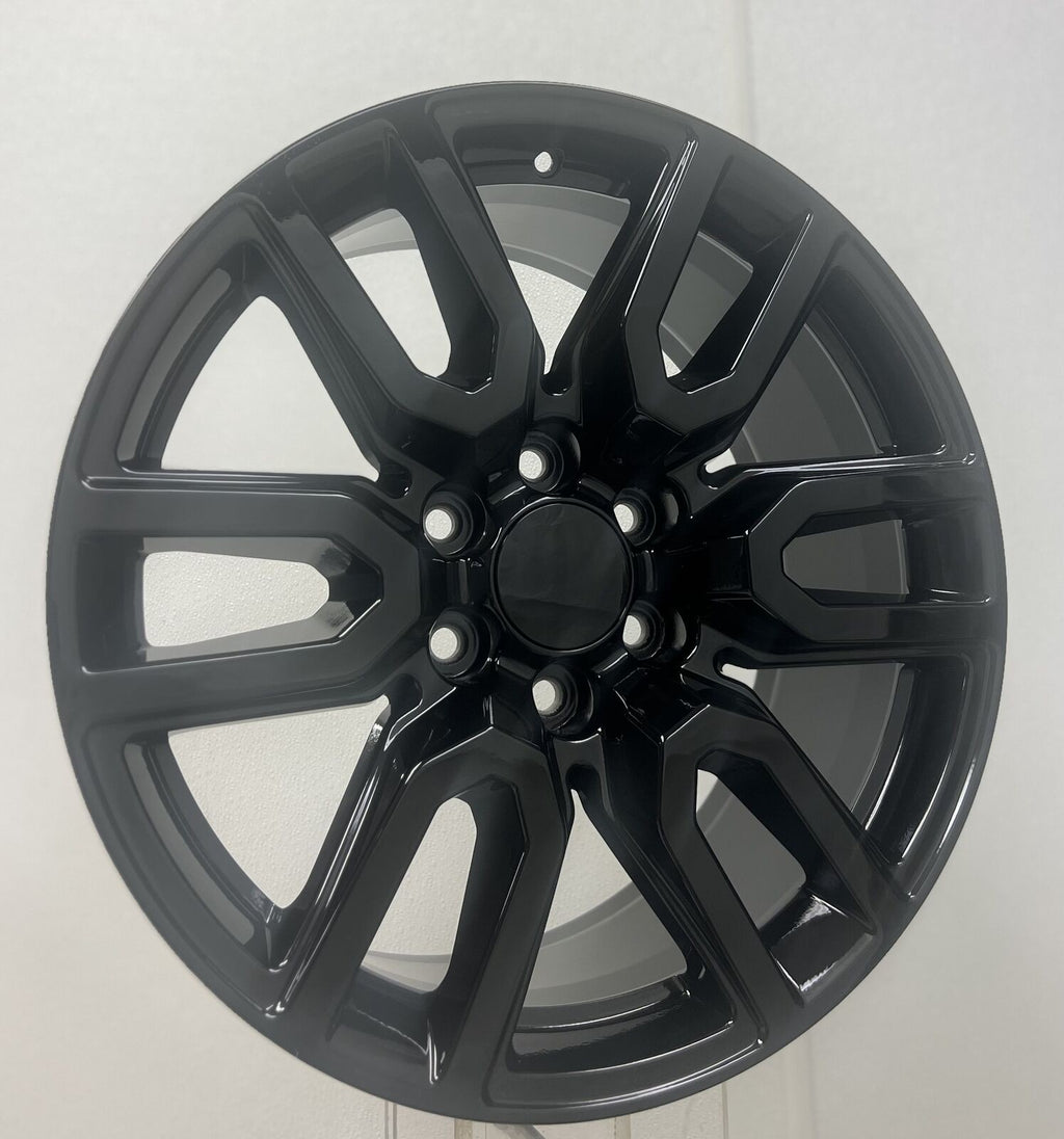 Gloss Black 20" Wheels Rims for 2000-2026 Chevy Silverado Tahoe Suburban1