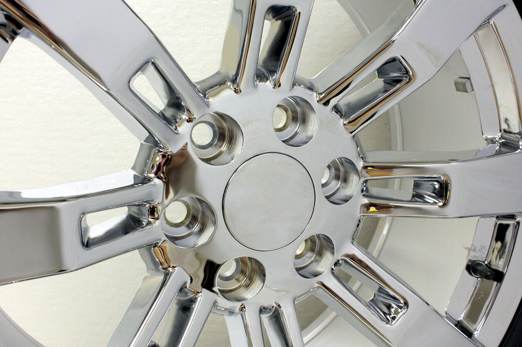 20" Chrome 8 Spoke Wheels Goodyear Tires 2000-18 Chevy Silverado Tahoe Suburban3