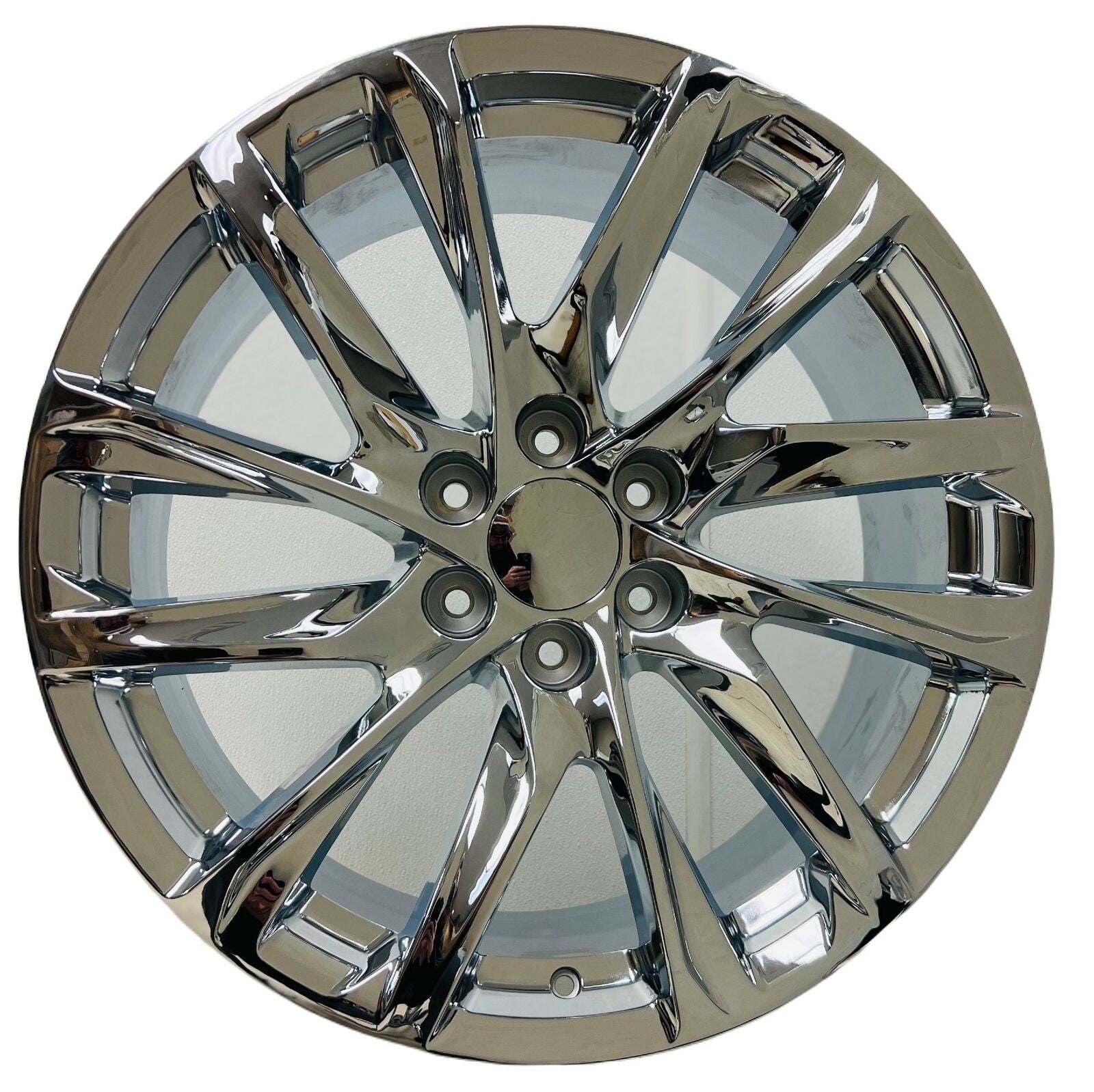 22" Chrome Angled 12 Spoke Wheels Chevy Silverado Suburban Tahoe 2000-20261