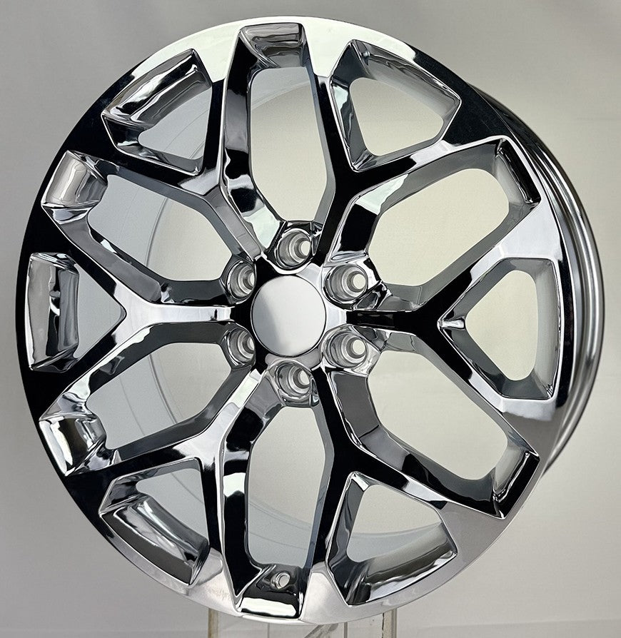 Chrome 22" Snowflake Wheels Rims For 2000-2026 GMC Sierra Yukon Denali CK1584