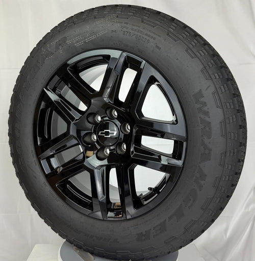20" Chevy Silverado Black Trail Boss OEM Wheels Goodyear A/T Tire TPMS LUG NUTS1
