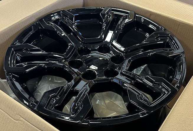 Gloss Black 20" ZR2 Style Wheels Goodyear Tires Chevy Silverado Tahoe Suburban4