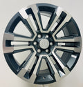 GMC 22" Gunmetal And Machine Denali Style Split Spoke Wheels Sierra Yukon Denali0
