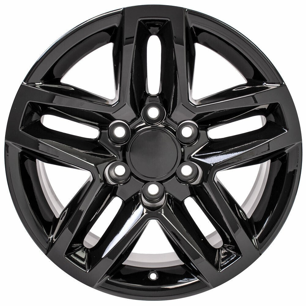 Chevy 18" Gloss Black Trail Boss Replica Wheels Fit Silverado Tahoe Suburban1