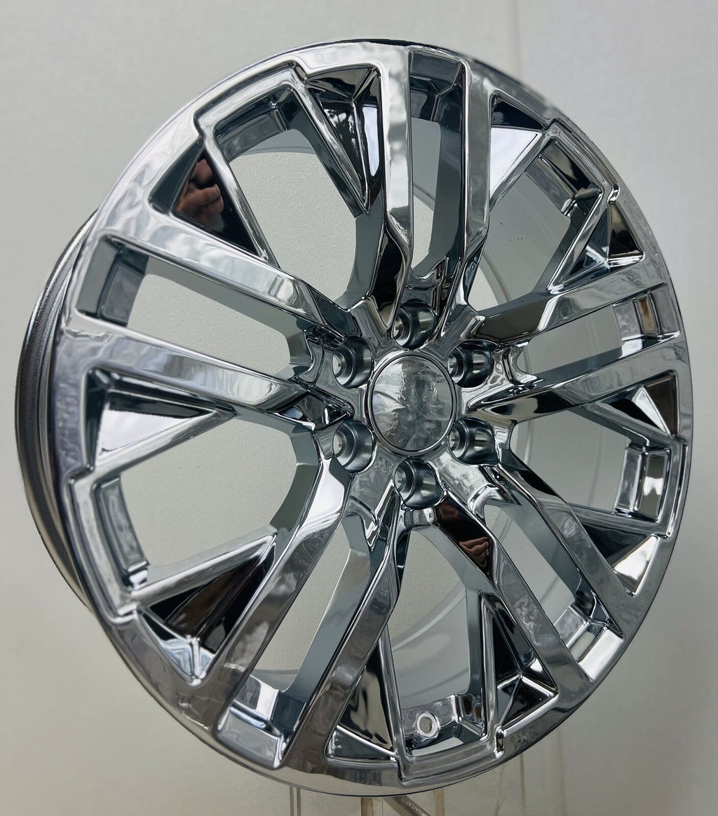 22" Chrome Next Gen Wheels For 2000-2026 GMC Sierra Yukon Denali New Set Of Four1