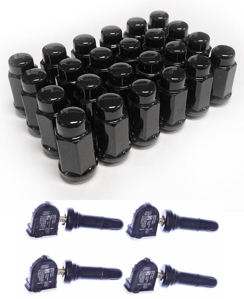 20" Gloss Black Cadillac Escalade Style Wheels + All Season Tires Fits 2014-20263