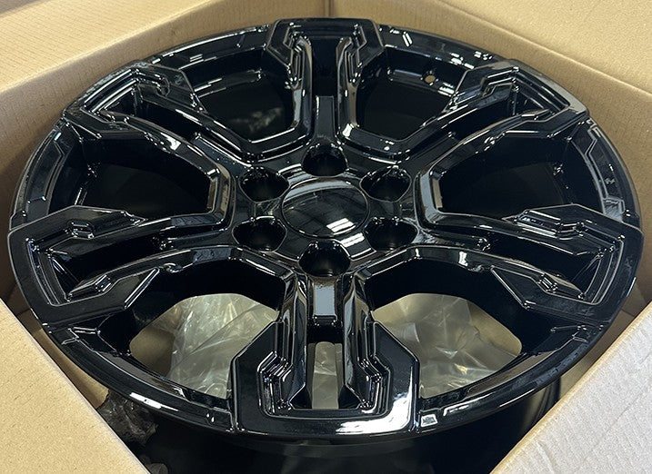 Gloss Black 20" ZR2 Style Wheels Goodyear Tires Chevy Silverado Tahoe Suburban5