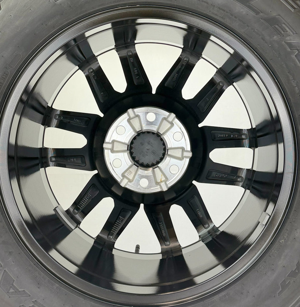 20" GMC Sierra Yukon AT4 Black And Machine OEM Wheels Goodyear AT 275/60R2 Tires7
