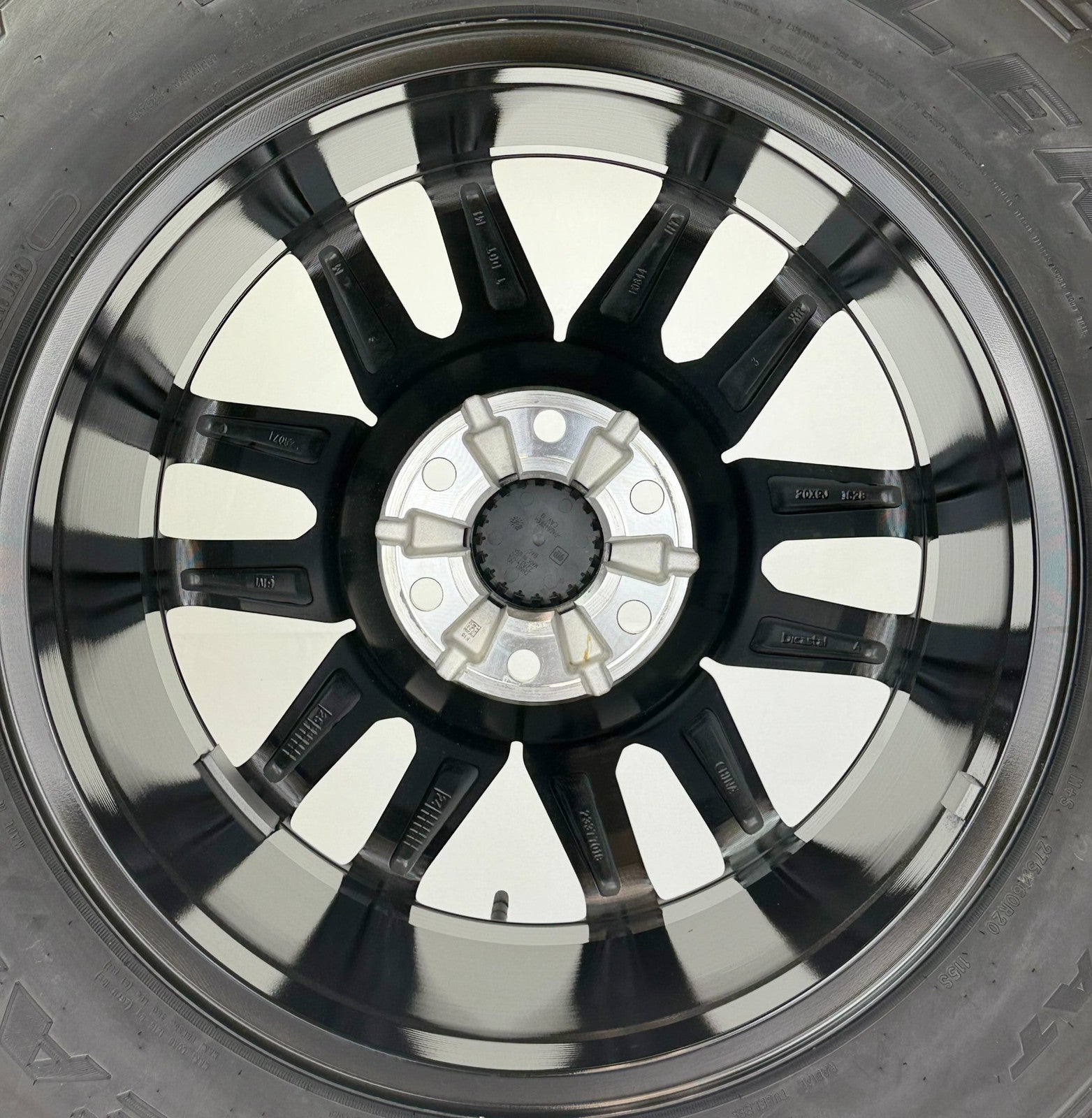 20" GMC Sierra Yukon AT4 Black And Machine OEM Wheels Goodyear AT 275/60R2 Tires7