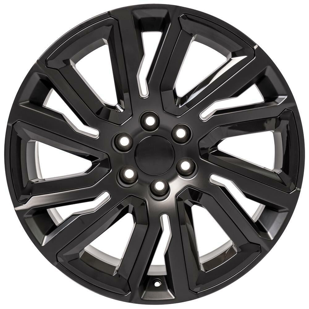 GMC 22" Satin Black Wheels Bridgestone Tires Fits 2000-2026 Sierra Yukon Denali2