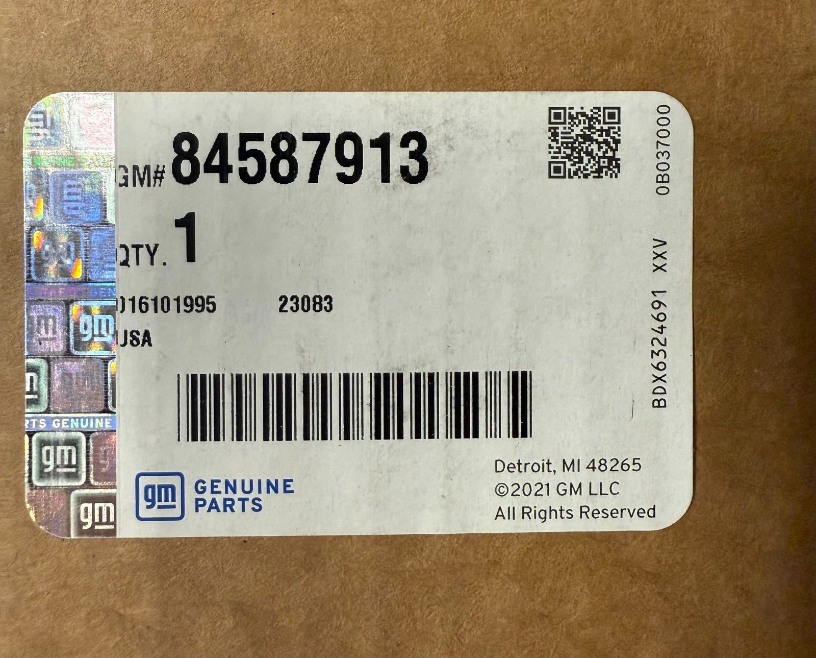 2021-2025 OEM Buick Envision Rear Integrated Seat Back Cargo Liner 84587913 NEW2