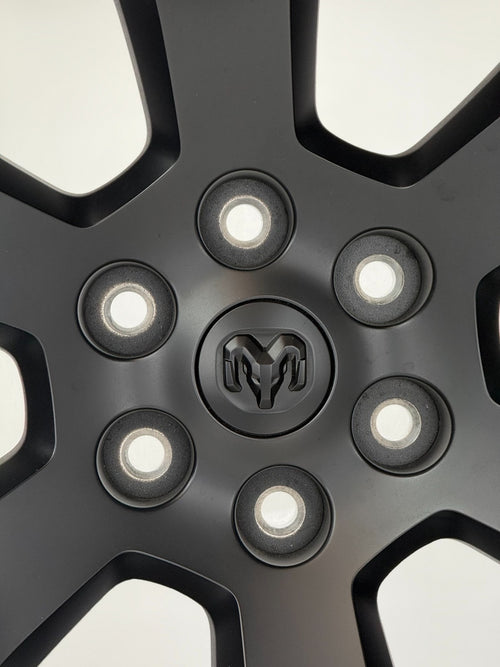 20" Dodge Ram 1500 Satin Black Clad Factory OEM Wheels Set Of 4 New Takeoff1