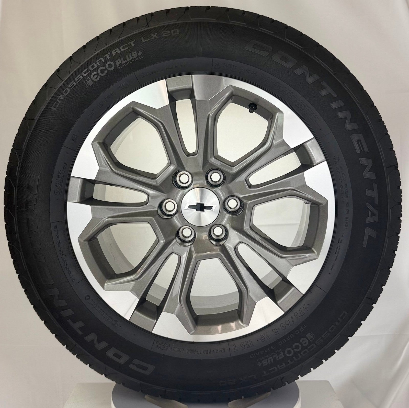 20" Chevy Silverado Tahoe Suburban OEM GM Wheels Continental Tires TPMS LUGS0