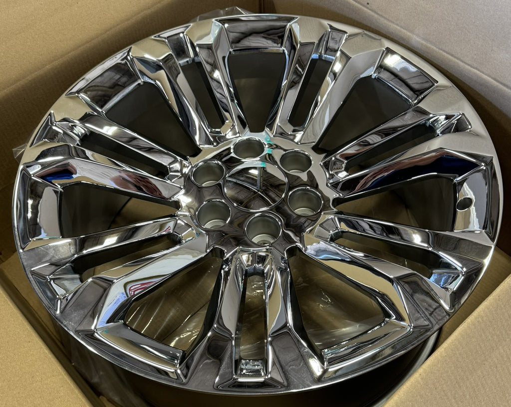 22" Chrome Split Spoke Wheels Rims fits 2000-2026 Chevy Silverado Tahoe Suburban5