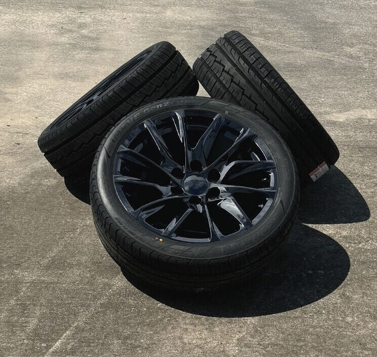 Gloss Black 22" SSX Wheels Ironman H/T Tires GMC Sierra Yukon Denali New Set 40