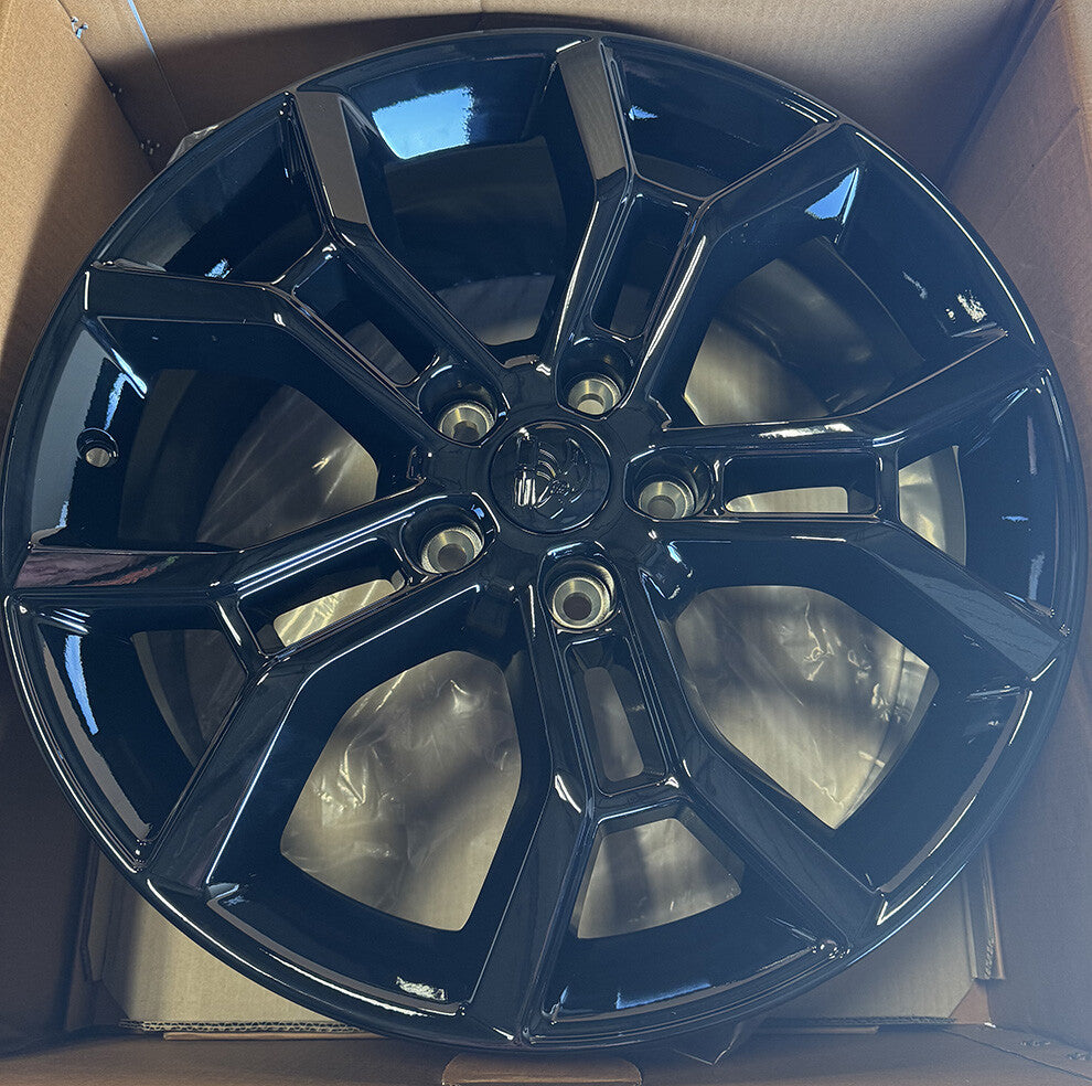 Jeep Gladiator 20" Gloss Black Replica Wheels Blackhawk R/T Tires TPMS Set of 42