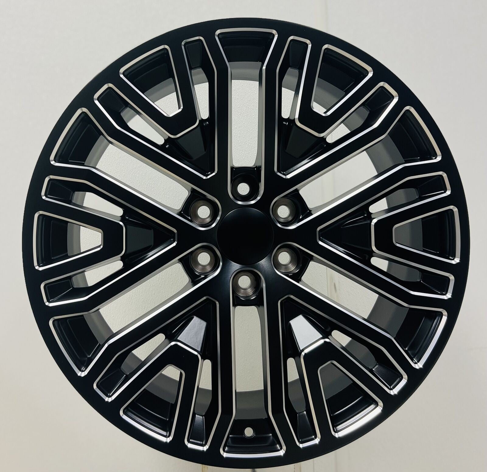 22" Satin Black With Milled Edge Wheels For GMC Sierra Yukon Denali 2000-20260