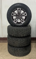 Chevy Silverado Trail Boss 18" Black & Machine Replica Wheels Goodyear M/T Tires0