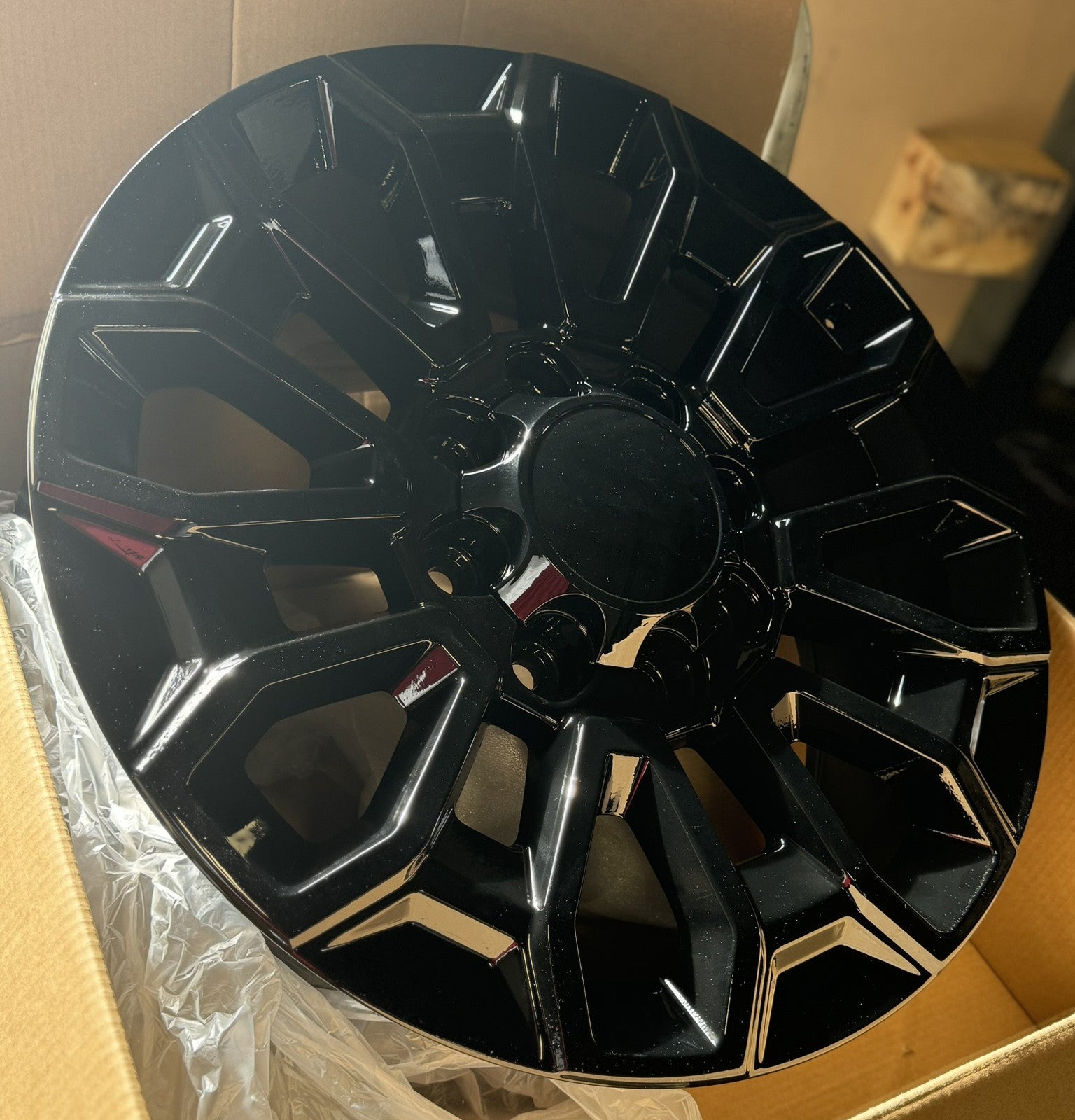 2011-2026 Chevy Silverado 2500 Black 22" 8 Lug 8-180 Wheels 35X12.50R22 RT Tires3