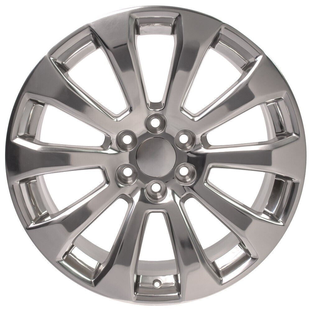 GMC 22" Polished Ten Spoke Wheels Rims For 2000-2026 Sierra Yukon Denali Z710